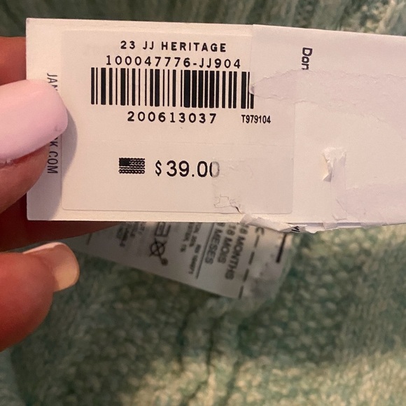 Janie & Jack Unisex Winter Cable Knit Sweater Mint Green Leggings - Picture 6 of 13